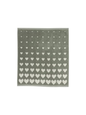 Bunzlau Castle Keuken handdoek Hearts dark green