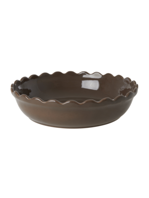 Rice Oven Dish round large Chocolate Brown