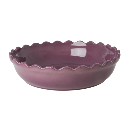 Rice Oven Dish round large Deep Purple