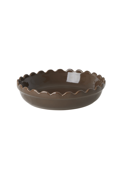 Ovenschaal rond small Chocolate Brown