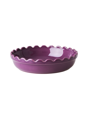 Rice Oven Dish round small Deep purple