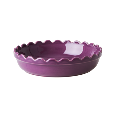 Rice Oven Dish round small Deep purple