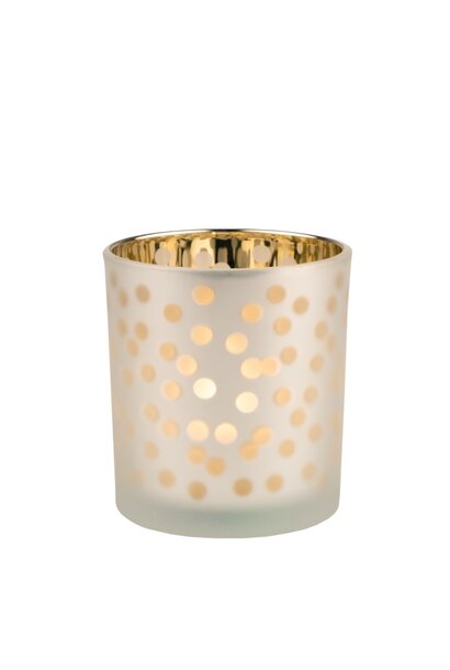 Theelicht houder Glossy light Dots small