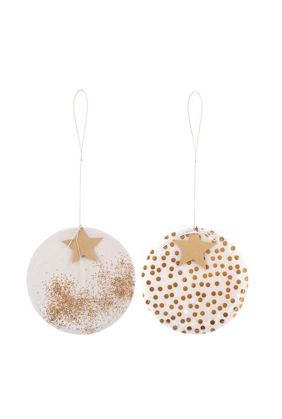 Hanger Circle papier goud set/2