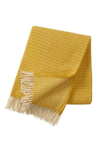 Plaid merino/wol Leaf