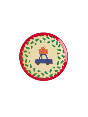 Rice Melamine dessert plate Christmas Tree '22