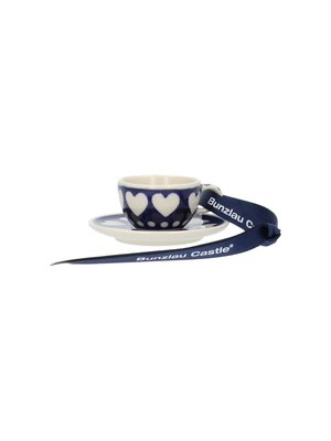 Bunzlau Castle BC Hanger cup & saucer Blue Valentine