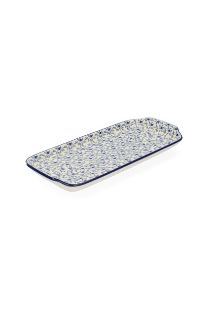 Cakeschaal langwerpig Blue Olive