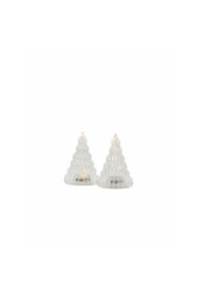 Lucy tree 9cm white set/2
