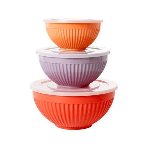 Rice Melamine kom met deksel set/3 Favorites orange - lavender - apricot Rice Melamine kom met deksel set/3 Favorites orange - lavender - apricot