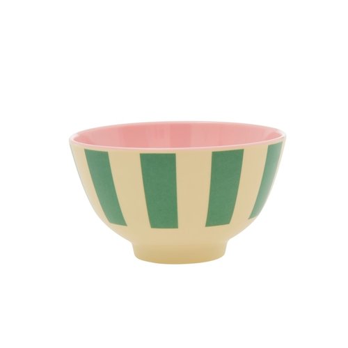 Rice Melamine kom small Green Stripes Rice Melamine kom small Green Stripes