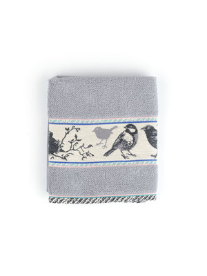 Bunzlau Castle Keuken handdoek Birds grey