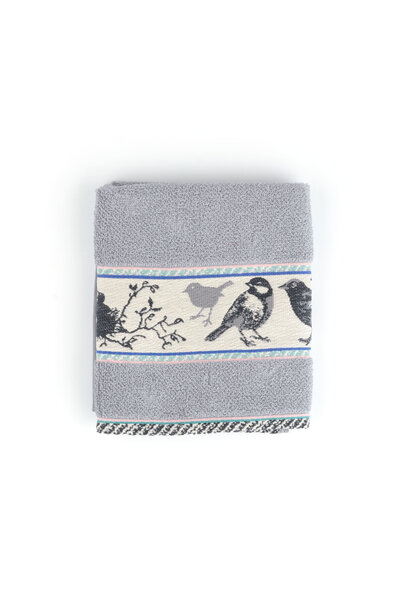 Keuken handdoek Birds grey