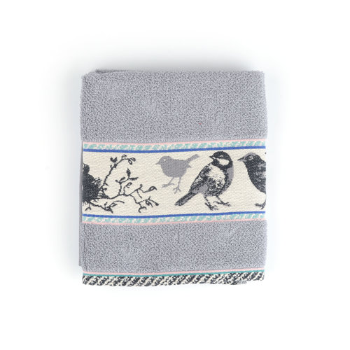 Bunzlau Castle Keuken handdoek Birds grey