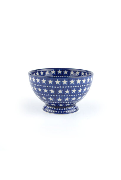 Kom op voet 630ml Blue Stars