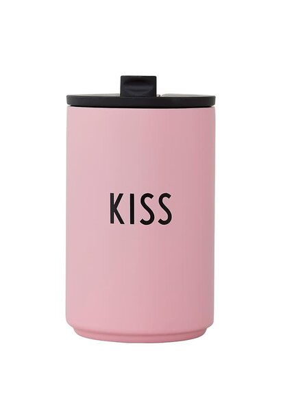 Thermos / Geisoleerde Cup beker 350ml Kiss- pink