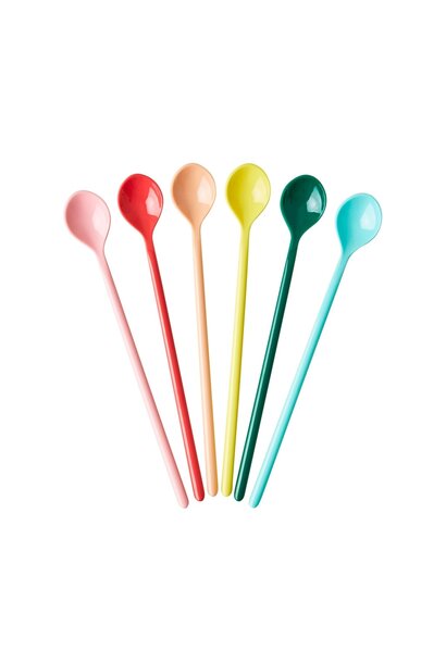 Melamine lange lepels Dance Out Colors set/6
