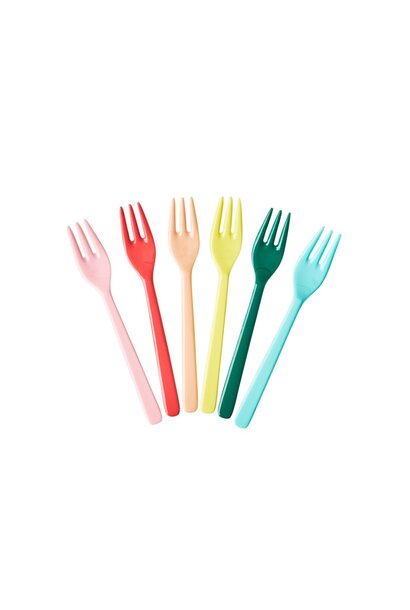 Melamine vorkjes Dance Out Colors set/6