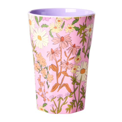 Rice Melamine Tall beker Daisy Dearest Rice Melamine Tall beker Daisy Dearest