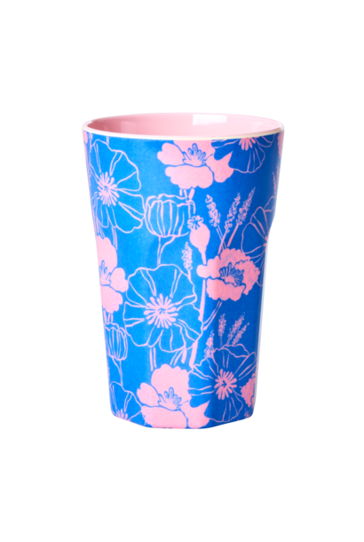 Melamine Tall beker Poppies Love
