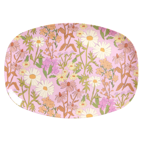 Rice Melamine ovaal bord Daisy Dearest