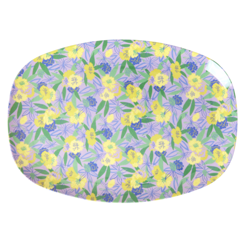 Rice Melamine ovaal bord Fancy Pansy