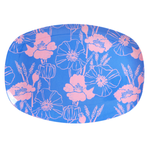 Rice Melamine ovaal bord Poppies Love