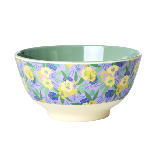 Rice Melamine kom Fancy Pansy