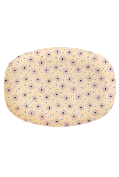 Melamine ovaal bord Flower