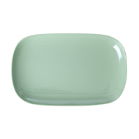 Melamine rechthoekig bord large green