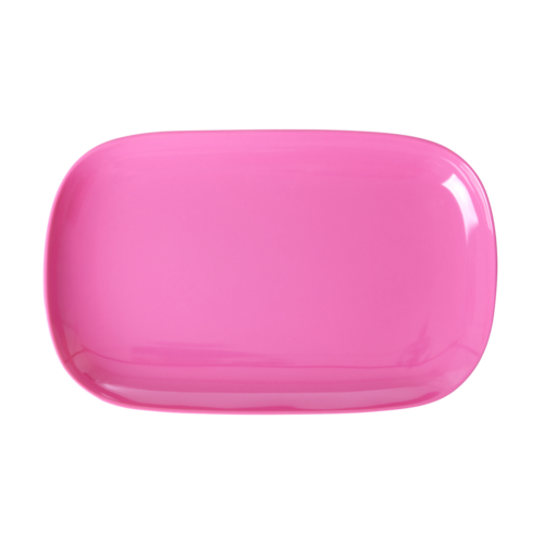 Rice Melamine rechthoekig bord medium fuchsia