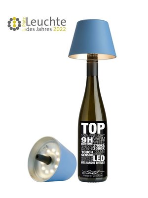 Sompex design for life TOP led flessen lamp blue