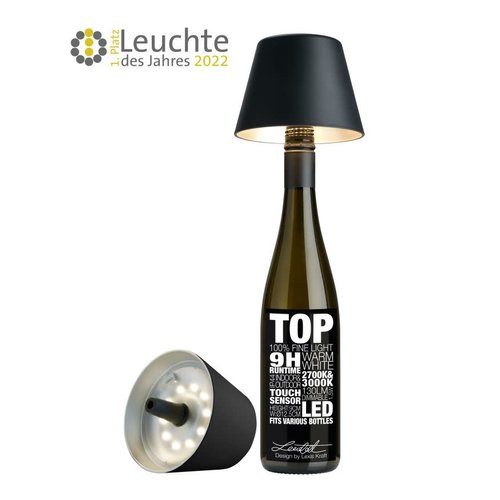 Sompex design for life TOP led flessen lamp black Sompex design for life TOP led flessen lamp black