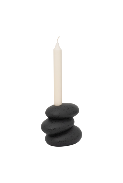 Kandelaar Pebbles black