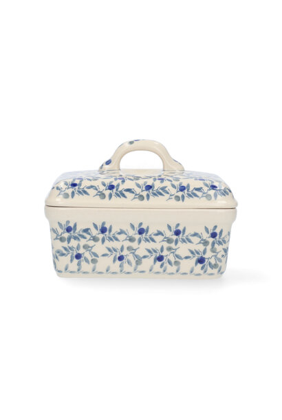 Botervloot rechthoekig Blue Olive