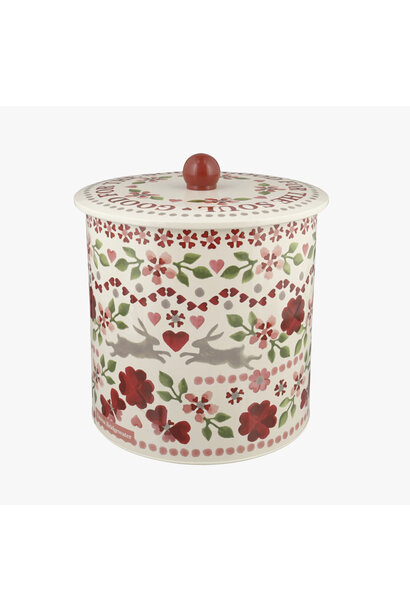 Blik Biscuit Barrel Lovebirds