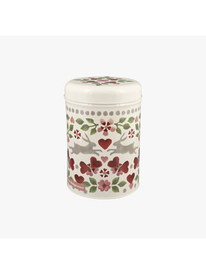 Emma Bridgewater Caddy blik Lovebirds - 2 haasjes met hart