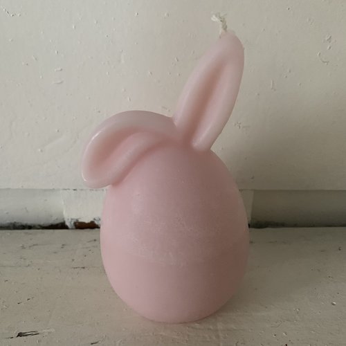 Karly's candles Kaars Paas haas flap oor roze Karly's candles Kaars Paas haas flap oor roze