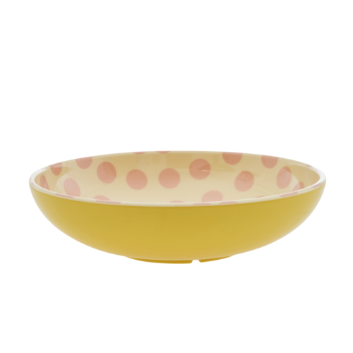 Rice Melamine salade kom Pink Dots new shape