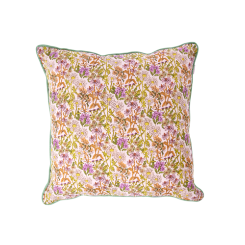 Rice Kussen 40x40 katoen Flower groen '23