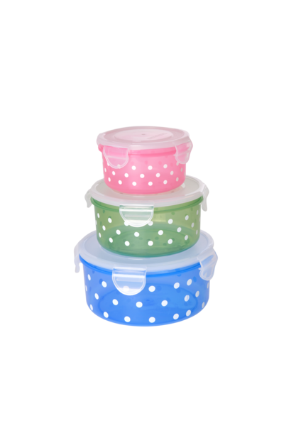 Plastic Food Boxes rond set/3