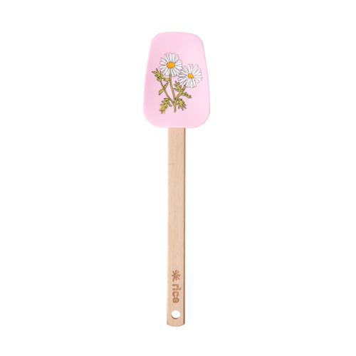 Rice Silicone spatel Pink met Flower Rice Silicone spatel Pink met Flower