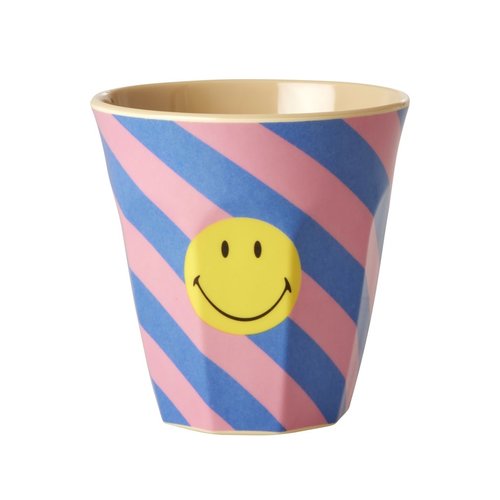 Rice Melamine beker Striped Smiley Rice Melamine beker Striped Smiley