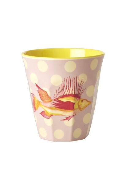 Melamine beker Fish lavender