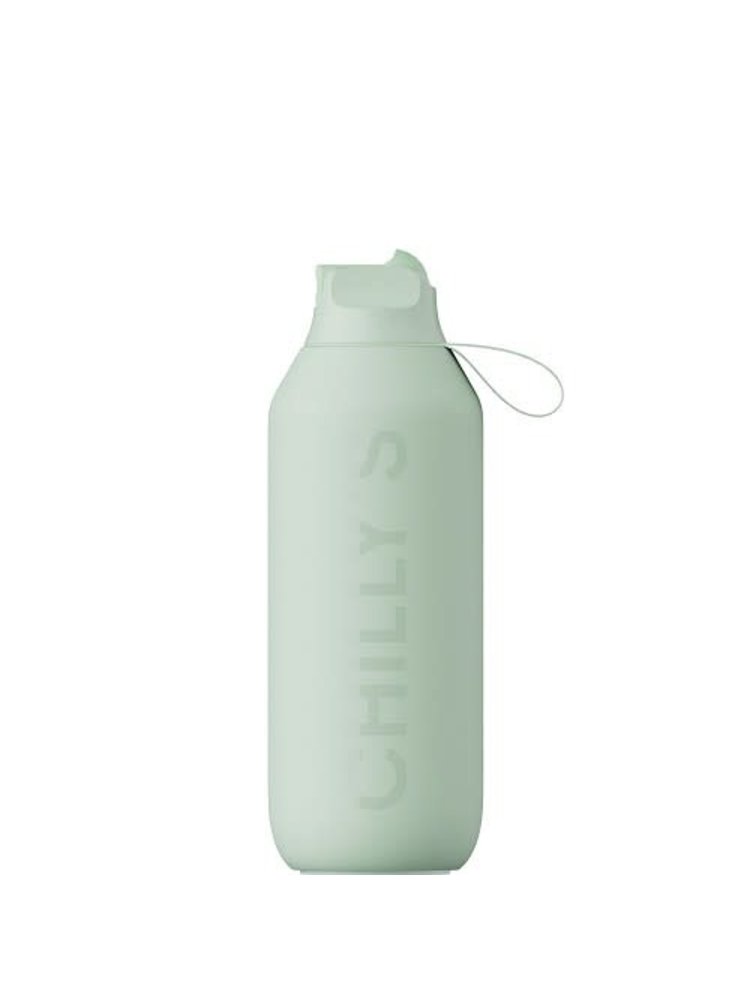 Chilly's Series 2 Insulated Leak-Proof Drinks Bottle, 500ml, Lichen