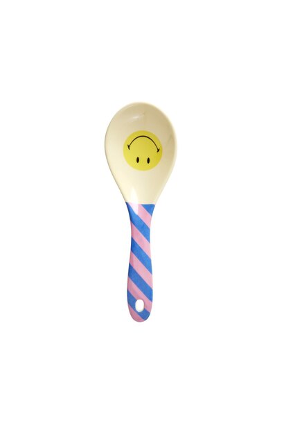 Melamine opschep lepel Smiley - streep