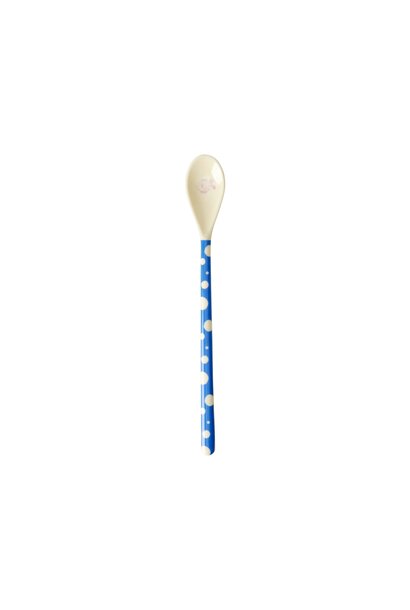 Melamine lange lepel Fish blue