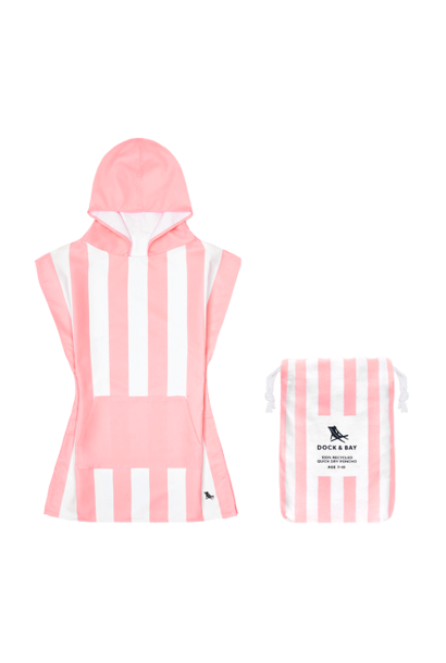 Kids Poncho Cabana medium Malibu Pink - 7-10 jaar - 75x55cm