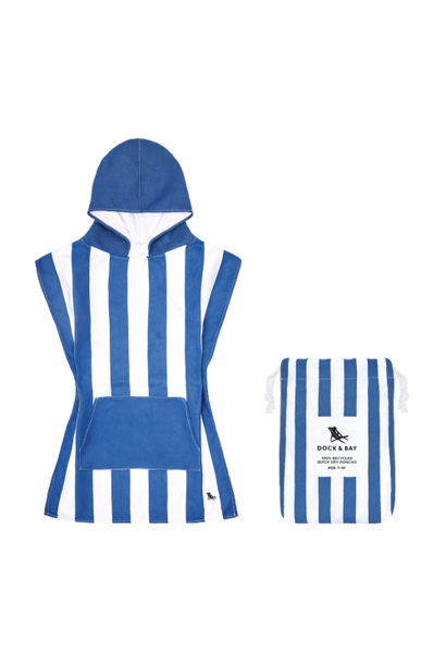 Kids Poncho Cabana medium Whitsunday Blue