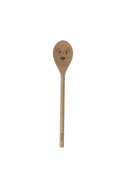 Kook lepel hout Smiling Face -eyes open